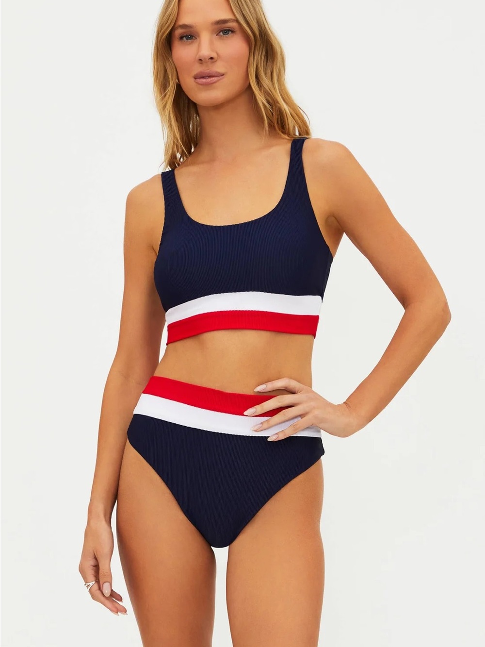 Beach Riot Heidi Bottom Americana Colorblock - Picture 3 of 6